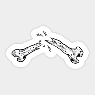 broken bones Sticker